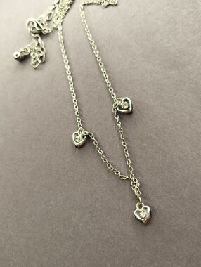 Silver Heart Charm Necklace